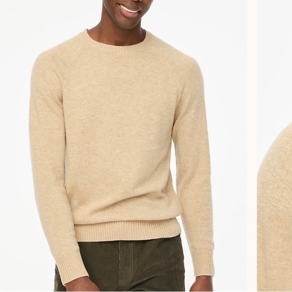 J. Crew Factory Supersoft Lambswool-Blend Crewneck Sweater Size XL Brown AA027 - Picture 2 of 13